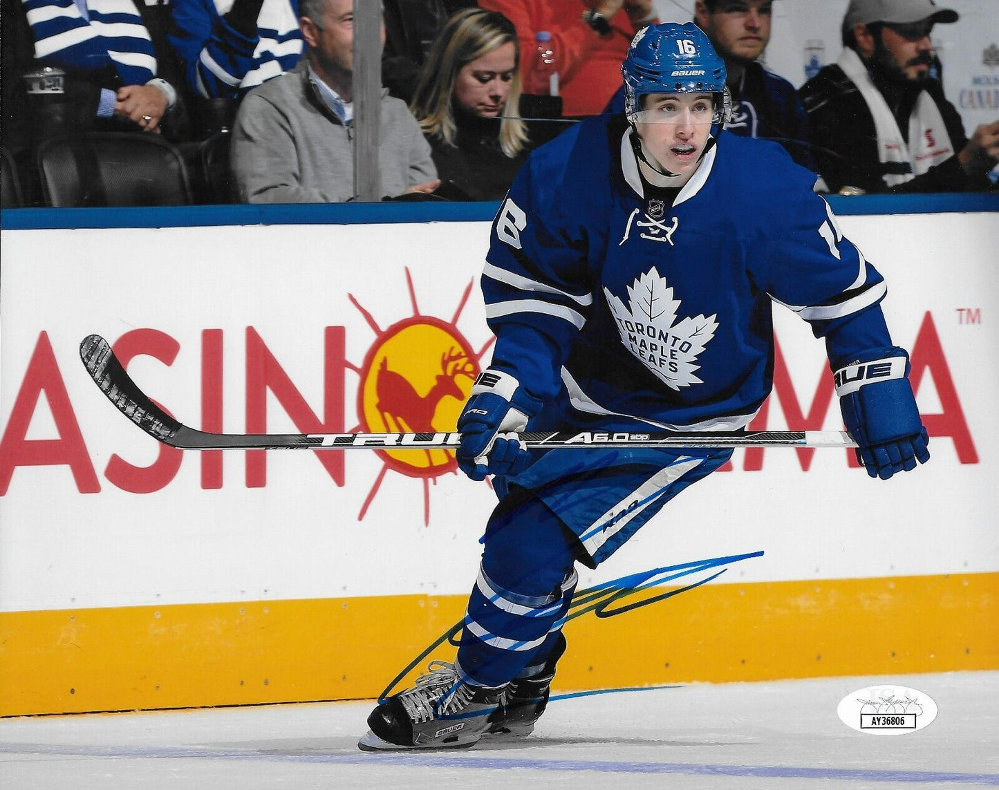 Signed Mitch Marner Toronto Maple Leafs 8x10 Photo #1 with JSA Authentication