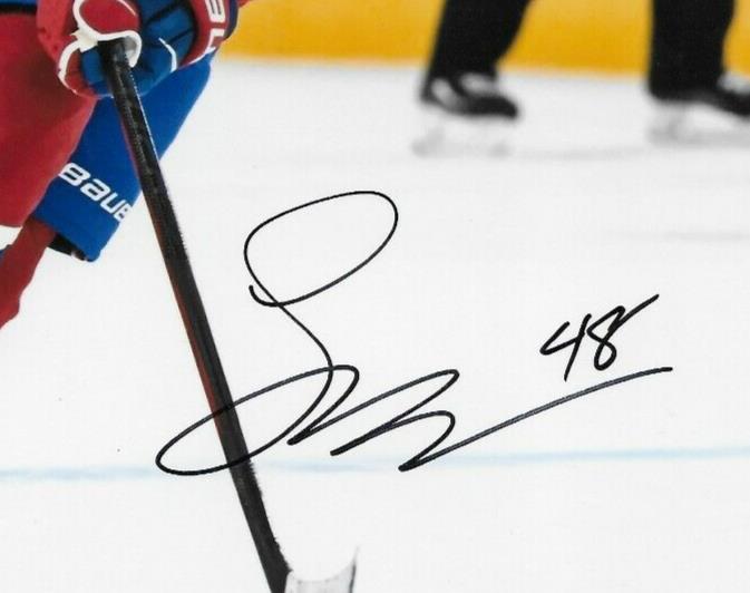 Signed Lane Hutson Montreal Canadiens 8x10 Photo #2 Original JSA Authentication
