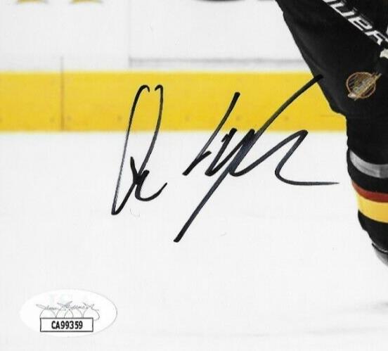 Signed Quinn Hughes Vancouver Canucks 8x10 Photo 1 Original w JSA Authentication
