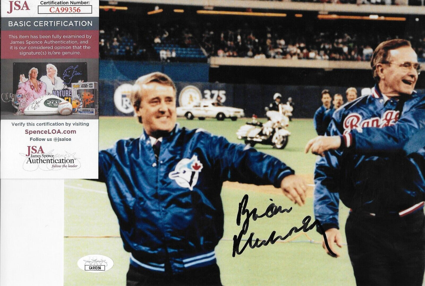Signed Brian Mulroney Canadian Prime Minister 8x10 Photo with JSA Authentication
