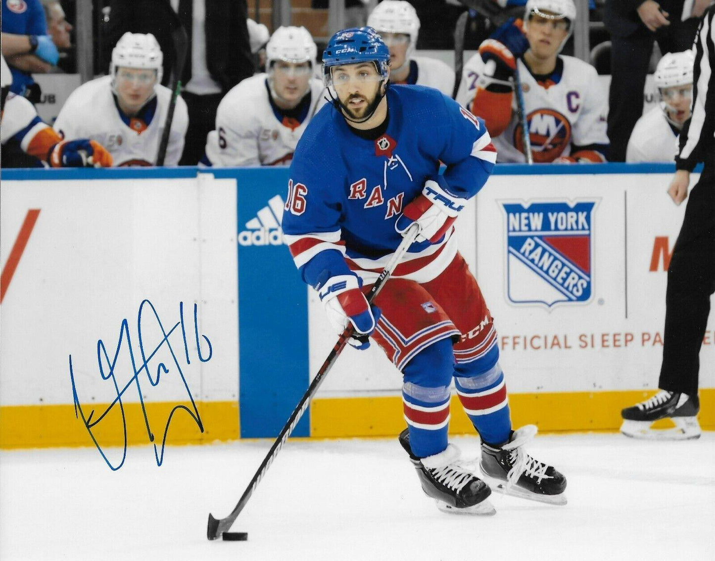 Signed Vincent Trocheck New York Rangers Autographed 8x10 Photo #2 Original
