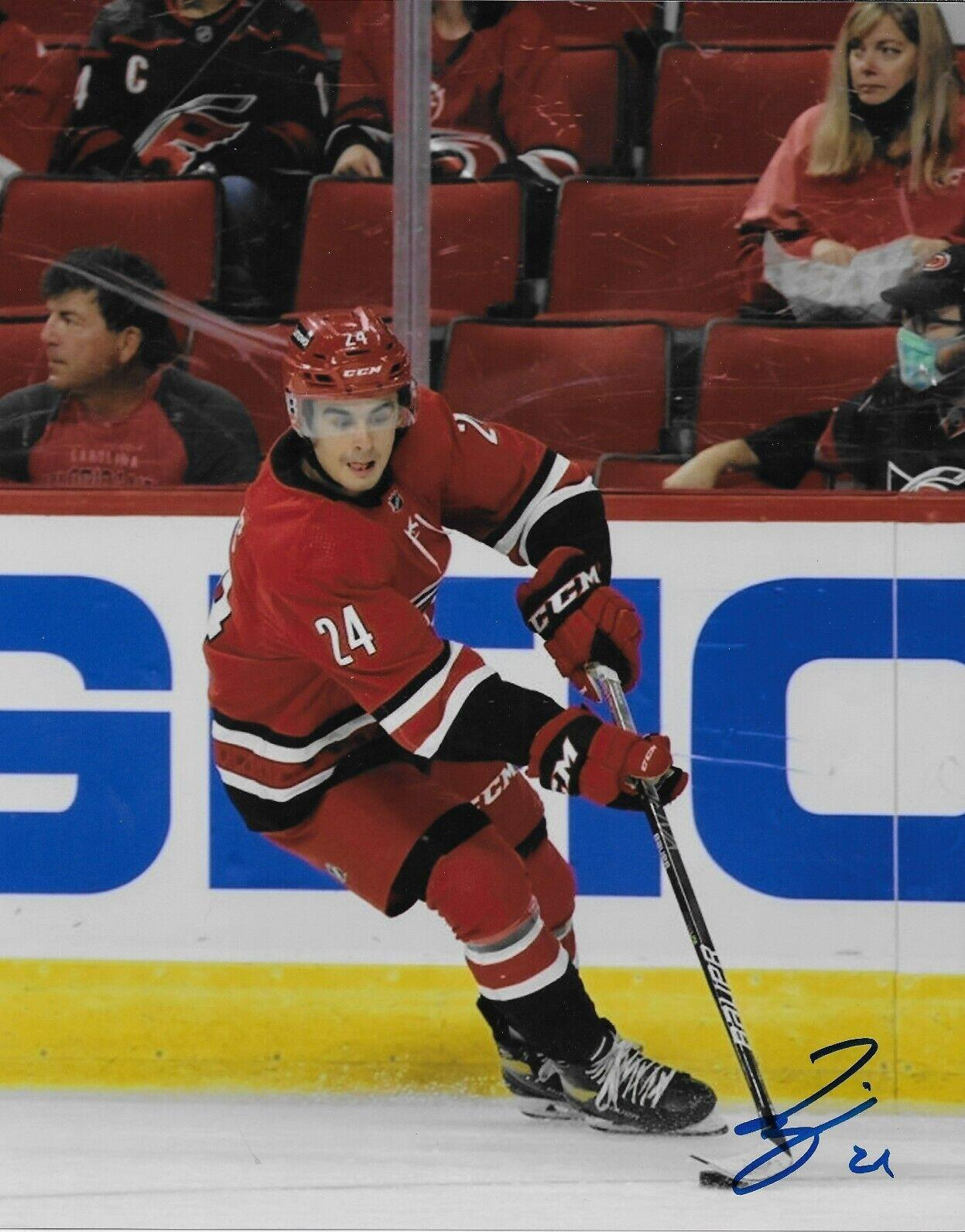 Signed Seth Jarvis Carolina Hurricanes Autographed 8x10 Photo #1 Original