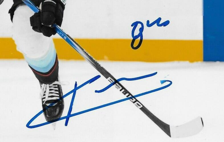 Signed Kaapo Kakko Seattle Kraken Autographed 8x10 Photo #1 Original