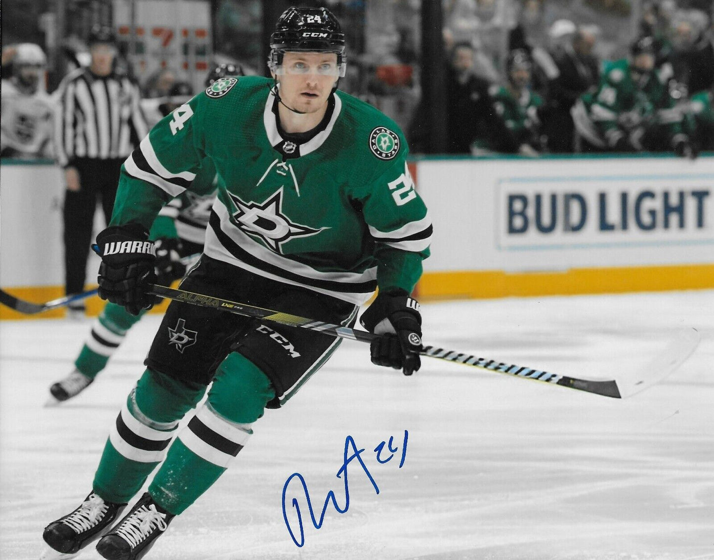 Signed Roope Hintz Dallas Stars Autographed 8x10 Photo #1 Original