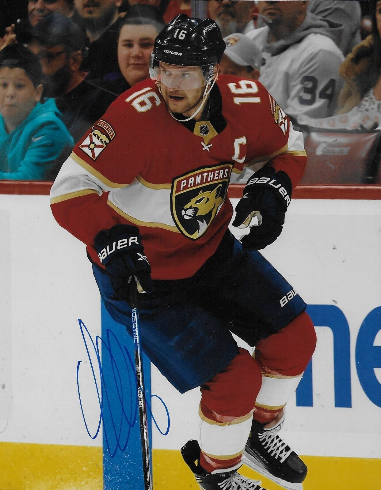 Signed Aleksander Barkov Florida Panthers Autographed 8x10 Photo #2 Original