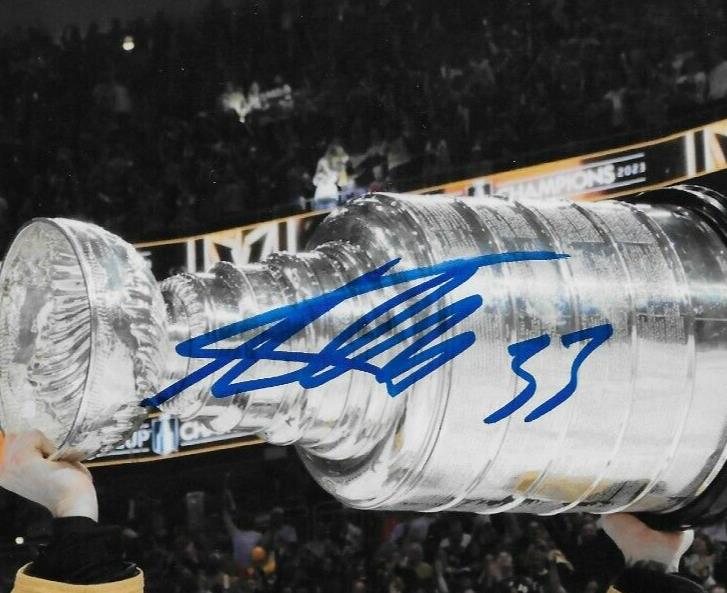 Signed Adin Hill Vegas Golden Knights Stanley Cup 8x10 Photo #1 Original