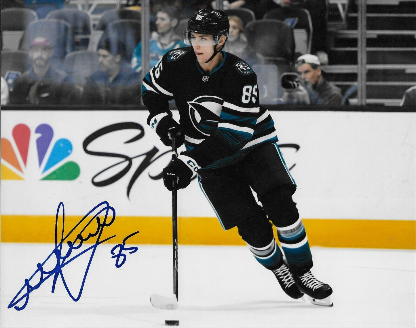 Signed Shakir Mukhamadullin San Jose Sharks Autographed 8x10 Photo #1 Original