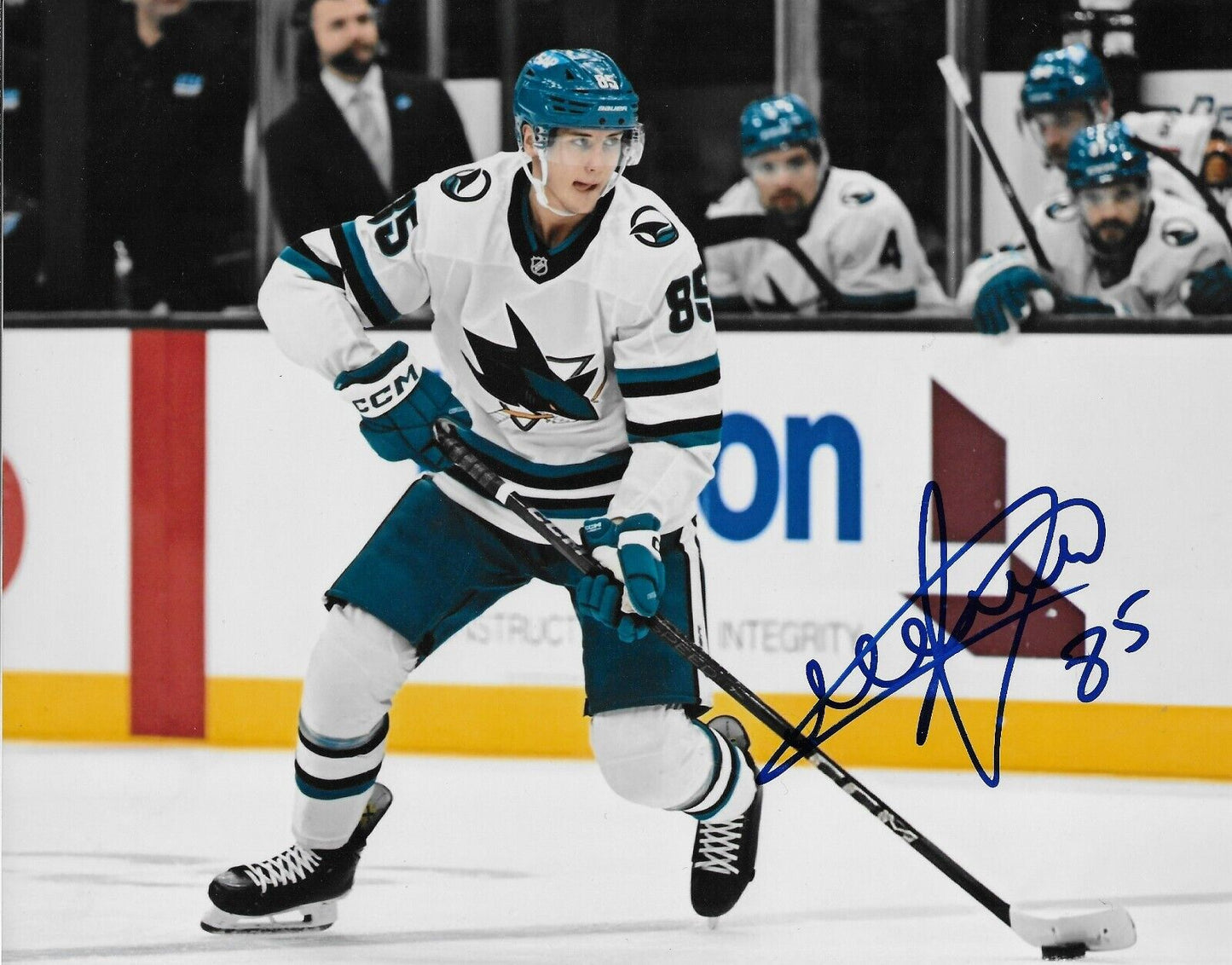 Signed Shakir Mukhamadullin San Jose Sharks Autographed 8x10 Photo #3 Original