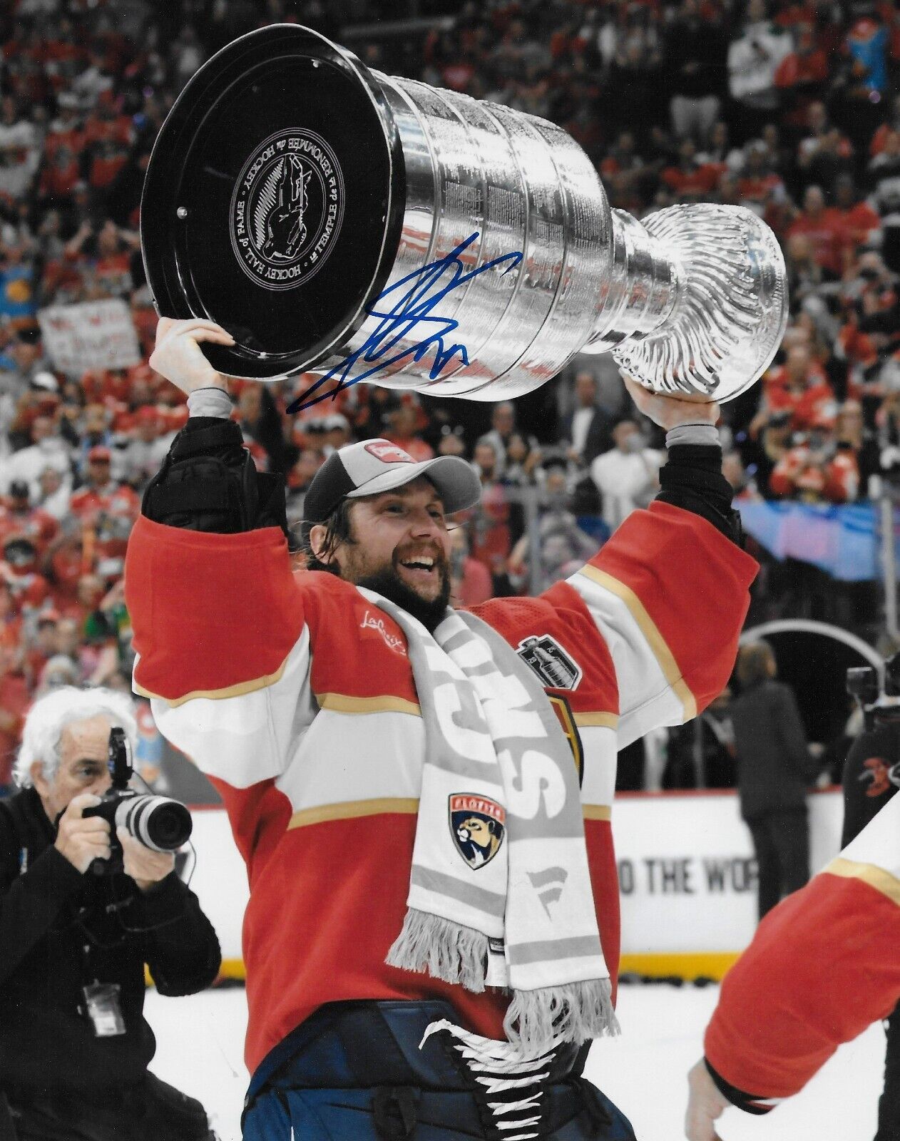 Signed Sergei Bobrovsky Florida Panthers Stanley Cup 8x10 Photo #1 Original