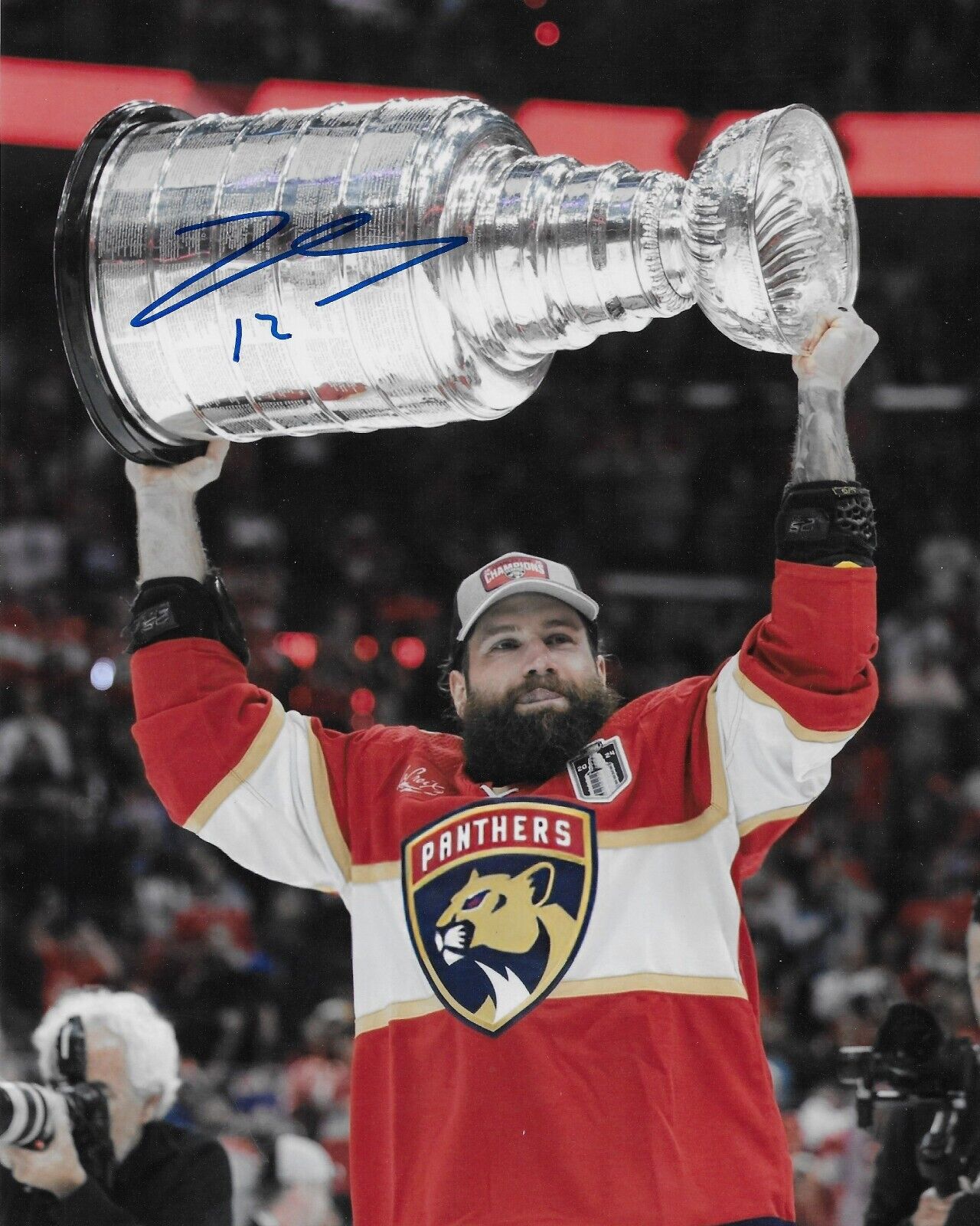 Signed Jonah Gadjovich Florida Panthers Stanley Cup 8x10 Photo #1 Original