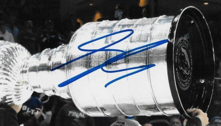 Signed Samuel Girard Colorado Avalanche Stanley Cup 8x10 Photo #1 Original