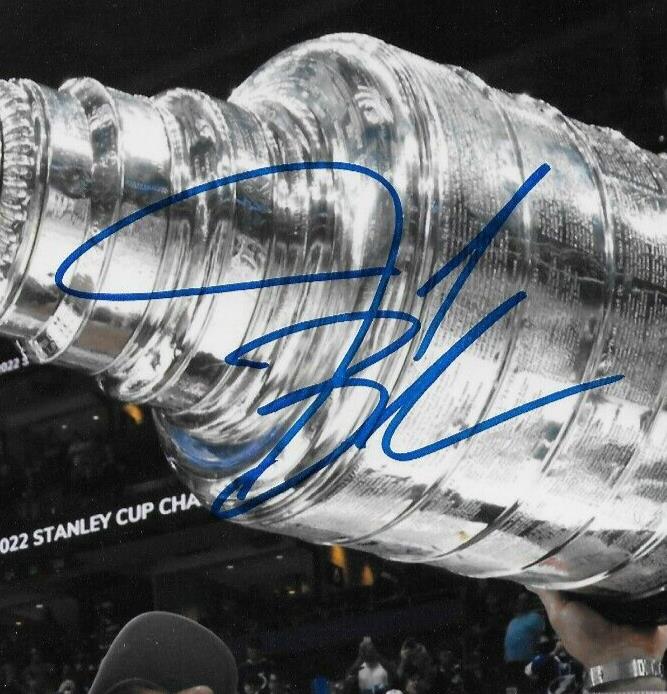 Signed Jared Bednar Colorado Avalanche Stanley Cup 8x10 Photo #1 Original