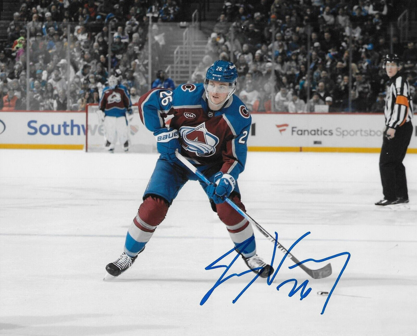 Signed Jimmy Vesey Colorado Avalanche Autographed 8x10 Photo #1 Original