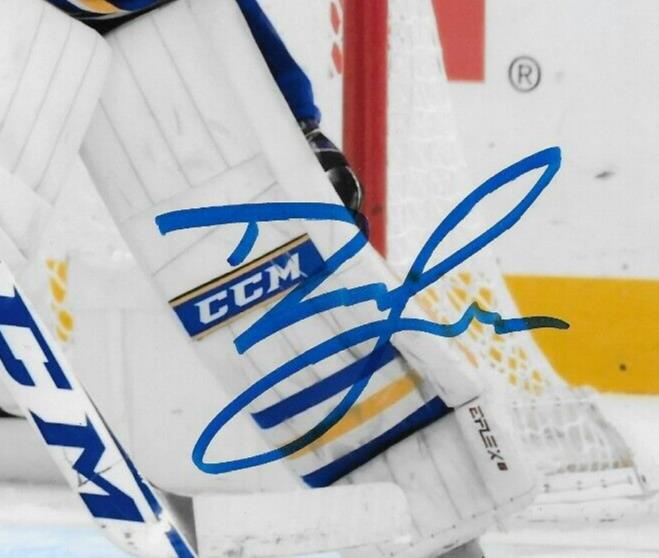Signed Devon Levi Buffalo Sabres Goalie Autographed 8x10 Photo #3 Original
