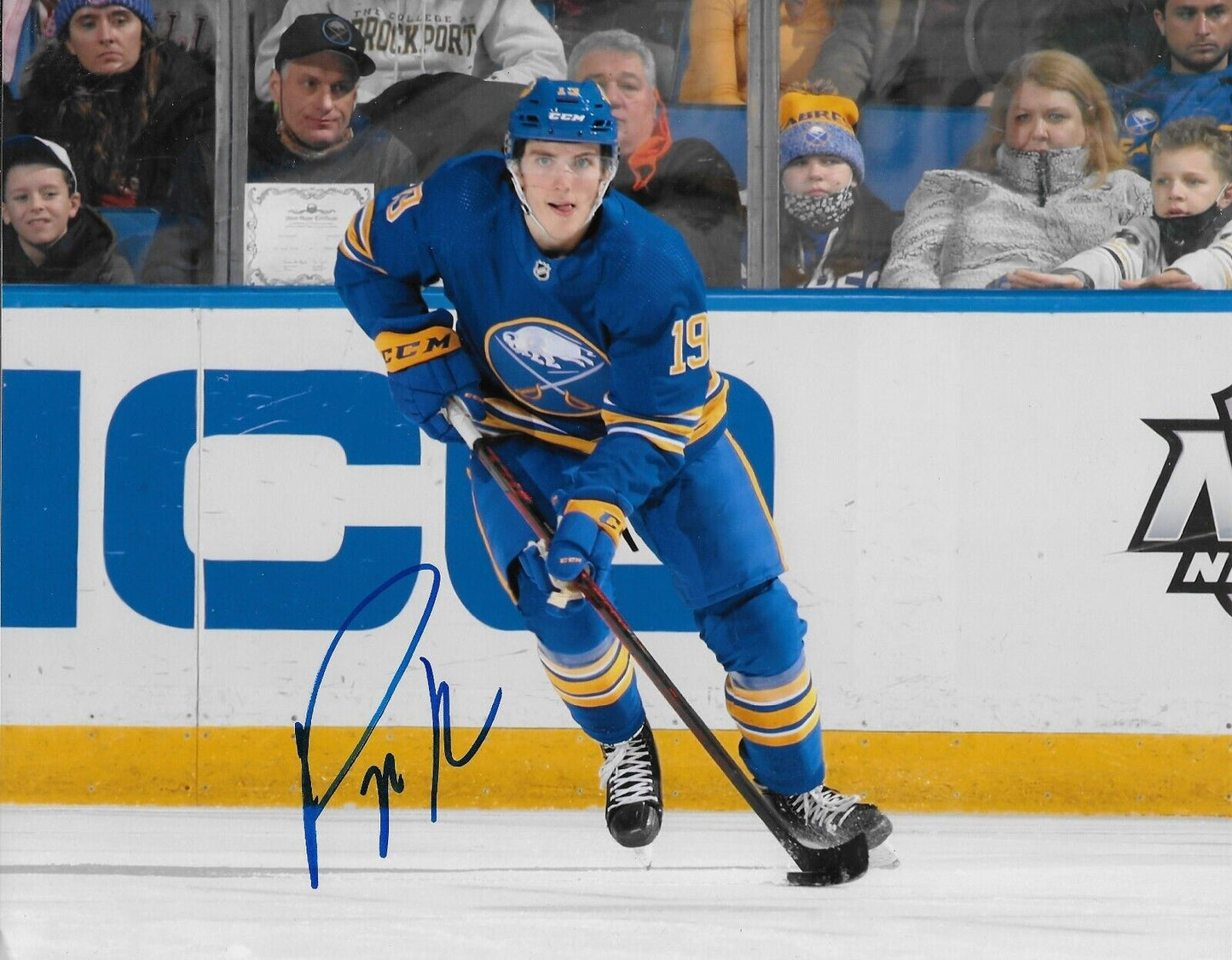 Signed Peyton Krebs Buffalo Sabres Autographed 8x10 Photo #3 Original