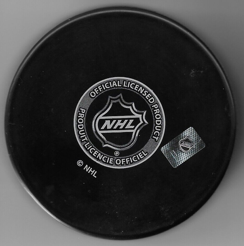 Signed Rick Green Montreal Canadiens Hockey Puck with 86 Cup Private Signing