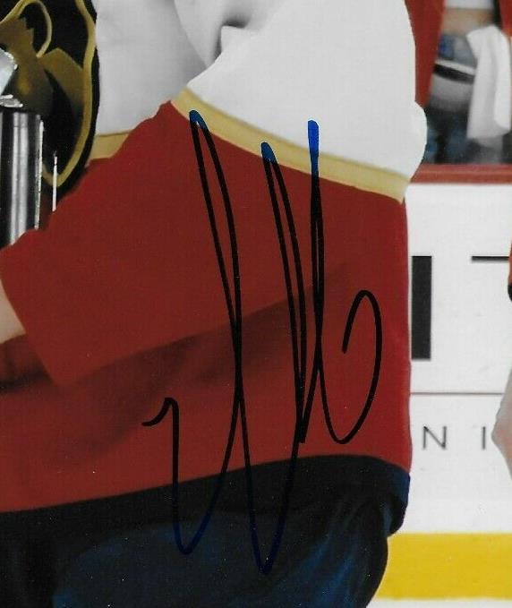Signed Aleksander Barkov Florida Panthers Stanley Cup 8x10 Photo #4 Original
