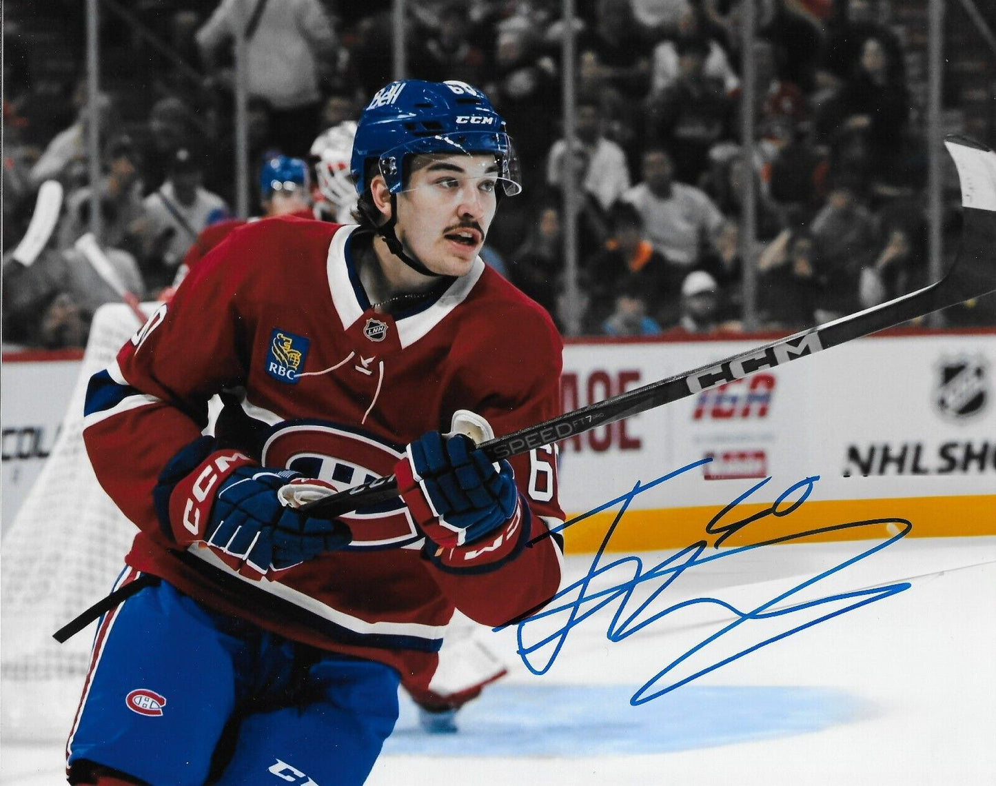 Signed Florian Xhekaj Montreal Canadiens Autographed 8x10 Photo #1 Original