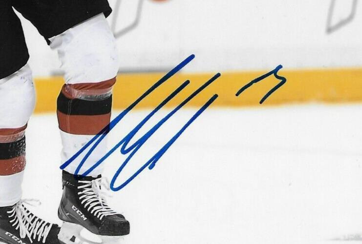 Signed Nico Hischier New Jersey Devils Autographed 8x10 Photo #1 Original