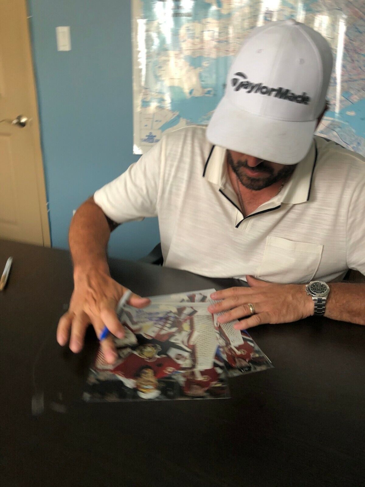 Signed Patrick Lalime Ottawa Senators Autographed Clear Acrylic Puck #2 Original