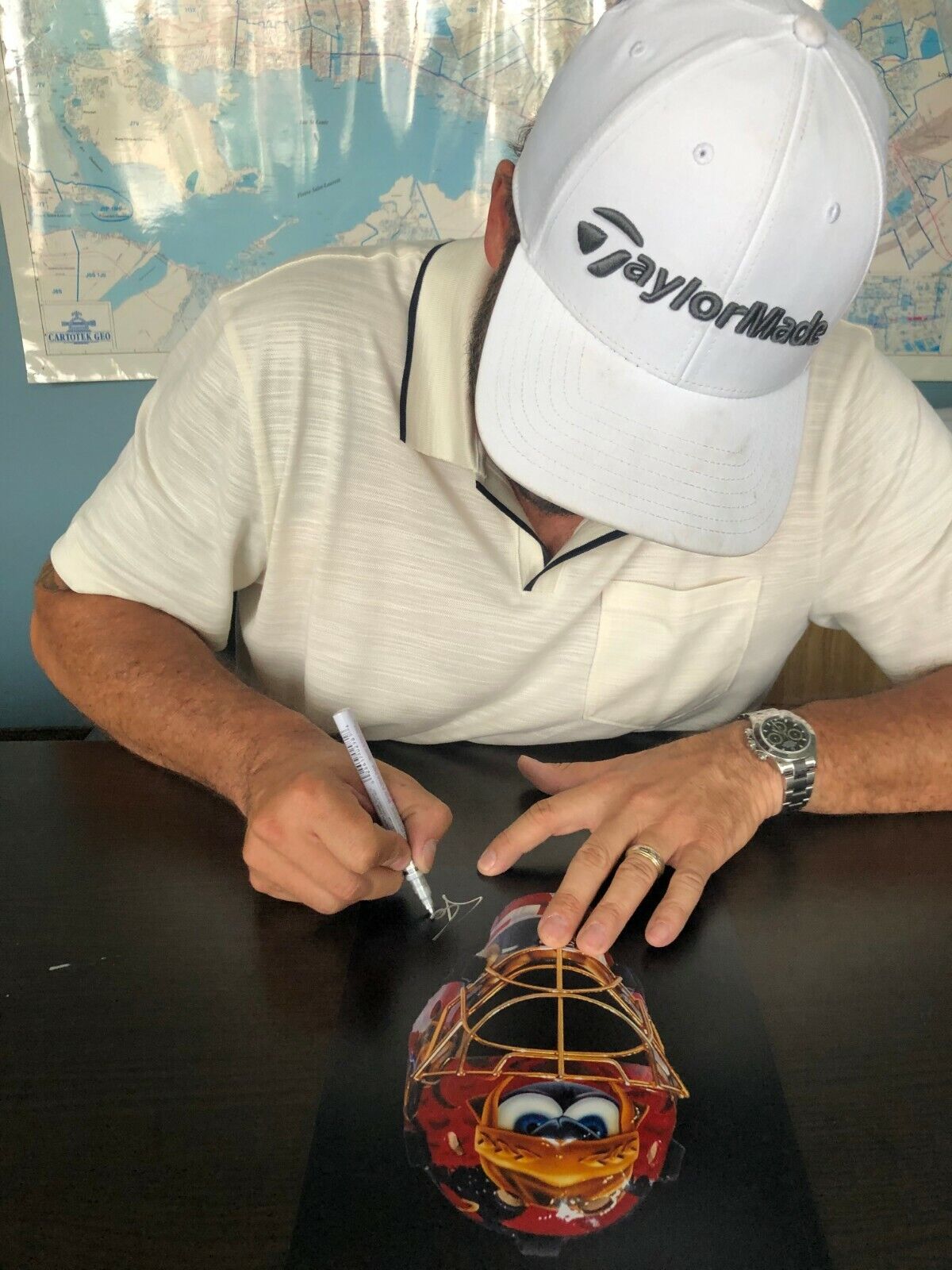 Signed Patrick Lalime Ottawa Senators Autographed Clear Acrylic Puck #2 Original