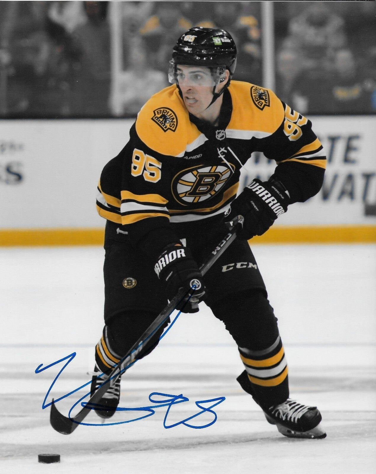 Signed Vinni Lettieri Boston Bruins Autographed 8x10 Photo #1 Original
