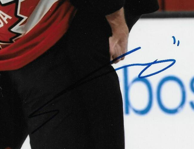 Signed Travis Konecny Team Canada Philadelphia Flyers 4 Nations 8x10 Ph Original