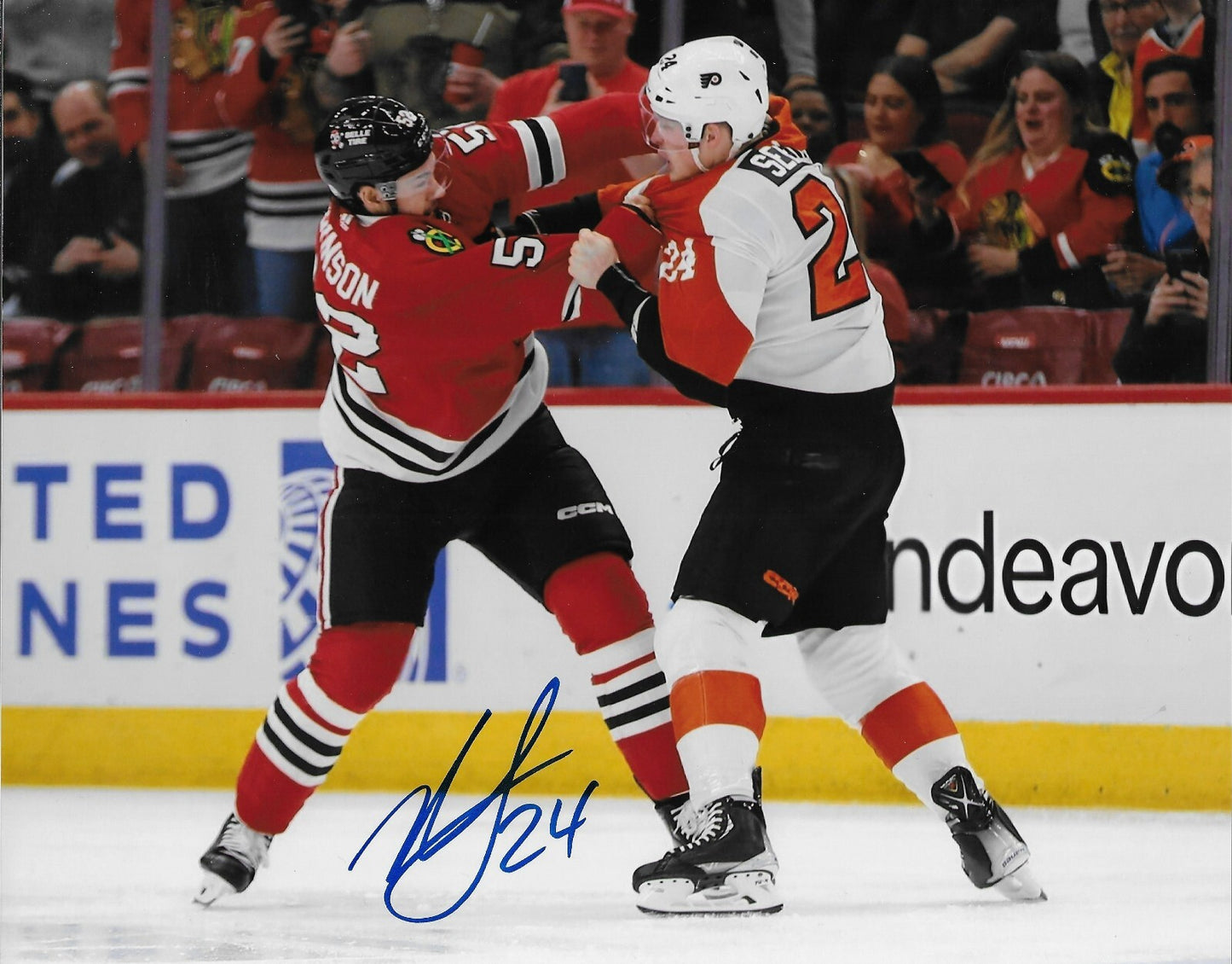 Signed Nick Seeler Philadelphia Flyers Autographed 8x10 Photo #1 Original