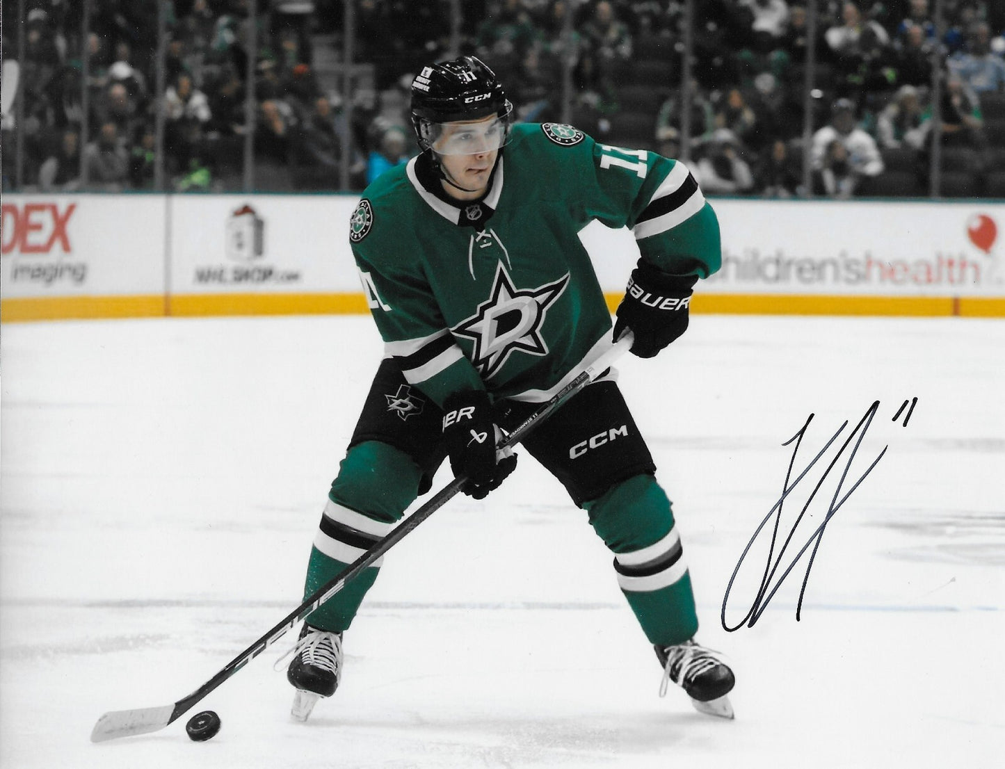 Signed Logan Stankoven Dallas Stars Autographed 8x10 Photo #1 Original
