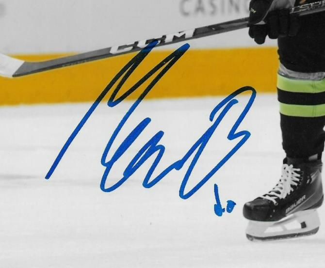 Signed Mavrik Bourque Dallas Stars Autographed 8x10 Photo #1 Original