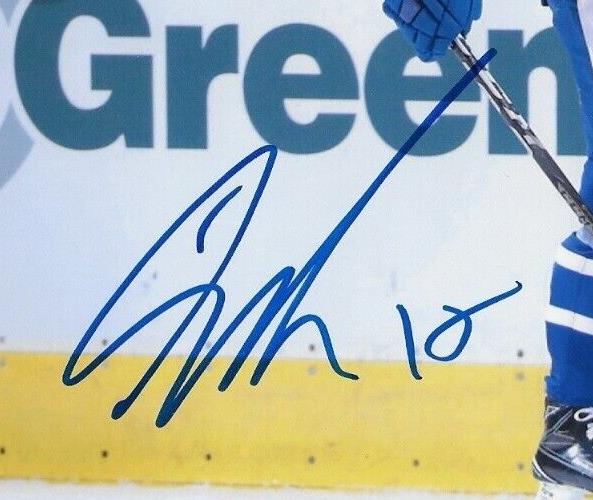 Signed Andreas Johnsson Toronto Maple Leafs San Jose 8x10 Photo #1 Original