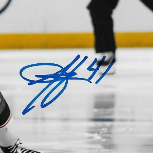 Signed Hunter Mckown Columbus Blue Jackets Autographed 8x10 Photo #4 Original
