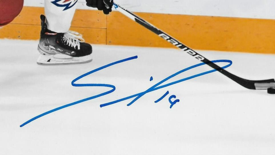 Signed Stanislav Svozil Columbus Blue Jackets Team Czech 8x10 Photo #2 Original