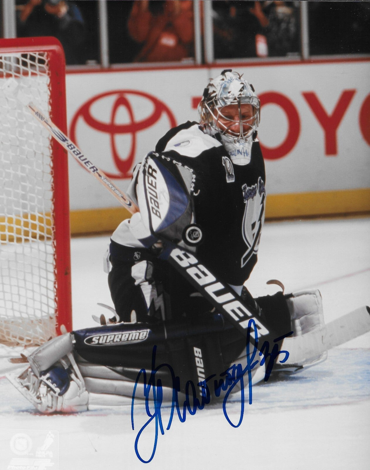 Signed Nikolai Khabibulin Tampa Bay Lightning Autographed 8x10 Photo #1 Original