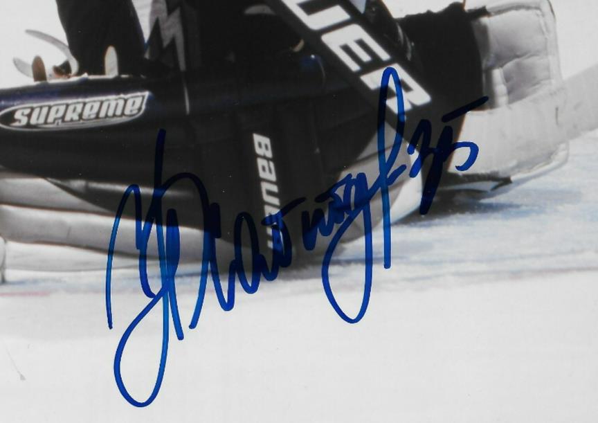 Signed Nikolai Khabibulin Tampa Bay Lightning Autographed 8x10 Photo #1 Original