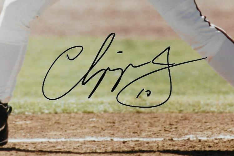 Signed Chipper Jones Atlanta Braves Autographed 8x10 Photo #2 JSA Authentication