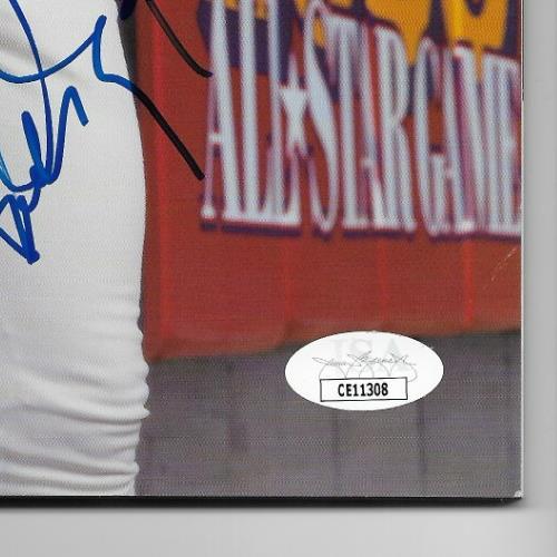 Signed Andres Galarraga Atlanta Braves Program SMALL SMUDGE w JSA Authentication