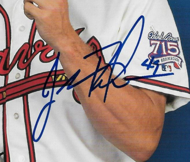 Signed John Rocker Atlanta Braves Program Autographed with JSA Authentication