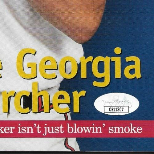 Signed John Rocker Atlanta Braves Program Autographed with JSA Authentication