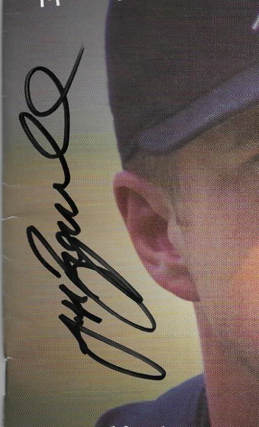 Signed Jeff Bagwell Houston Astros Program Autographed with JSA Authentication