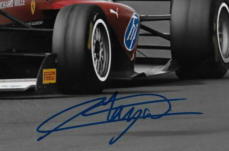 Signed Maya Weug Formula 1 Academy Ferrari Racing 8x10 Photo #2 Original