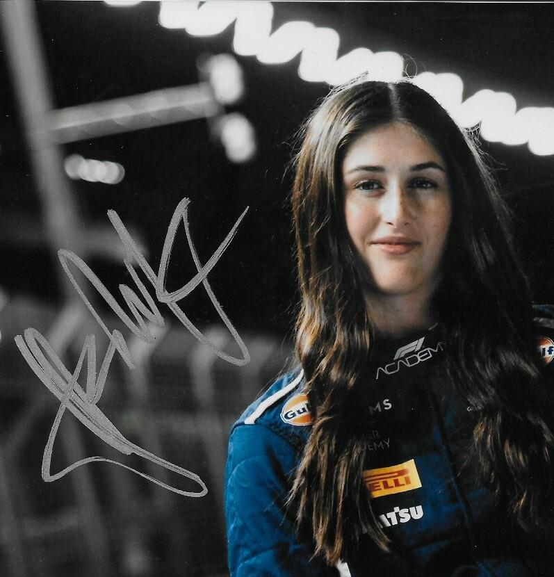 Signed Lia Block Formula 1 Academy Williams and Art Racing 8x10 Photo 6 Original