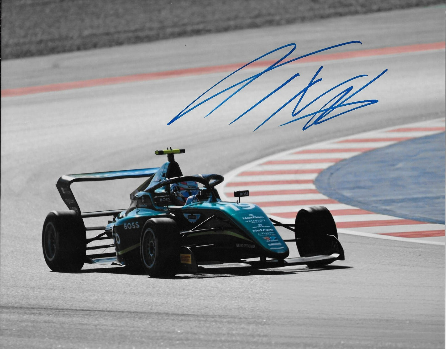 Signed Tina Hausmann Formula 1 Academy Aston Martin Racing 8x10 Photo 1 Original
