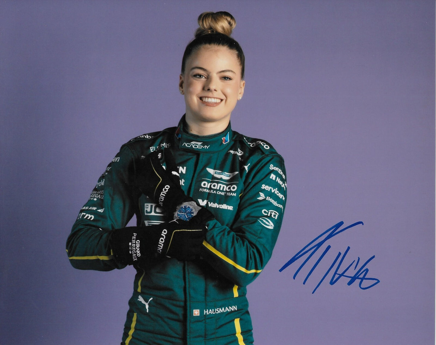 Signed Tina Hausmann Formula 1 Academy Aston Martin Racing 8x10 Photo 6 Original