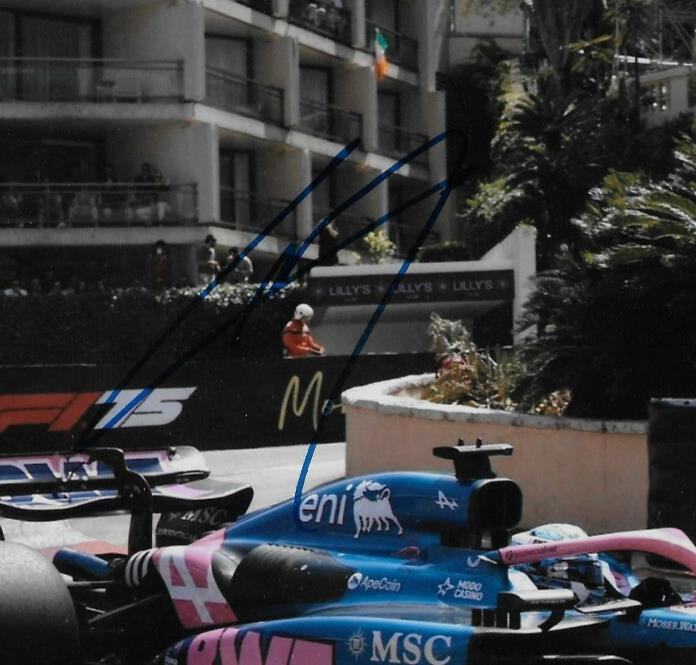 Signed Pierre Gasly Formula 1 Alpine Racing Autograped 8x10 Photo # 8 Original