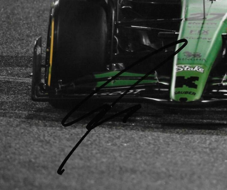 Signed Nico Hulkenberg Formula 1 Kick Sauber Racing 8x10 Photo #16 Original