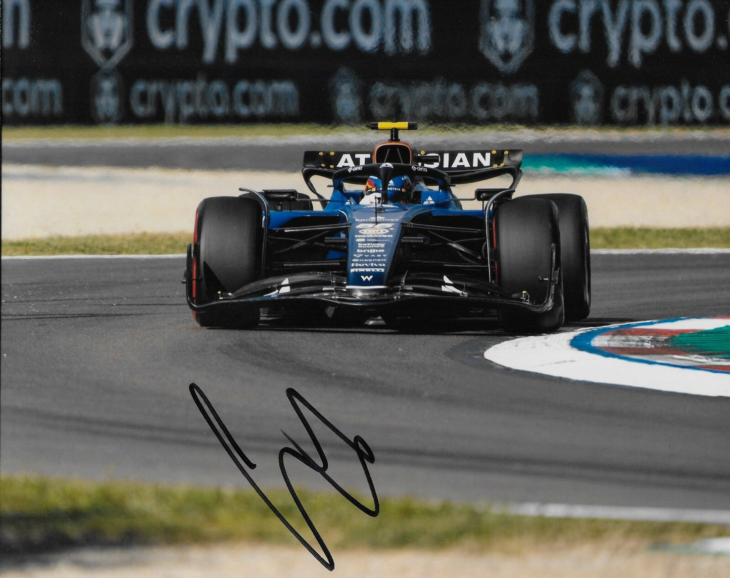 Signed Carlos Sainz Formula 1 Williams Racing 8x10 Photo #1 with JSA Authention