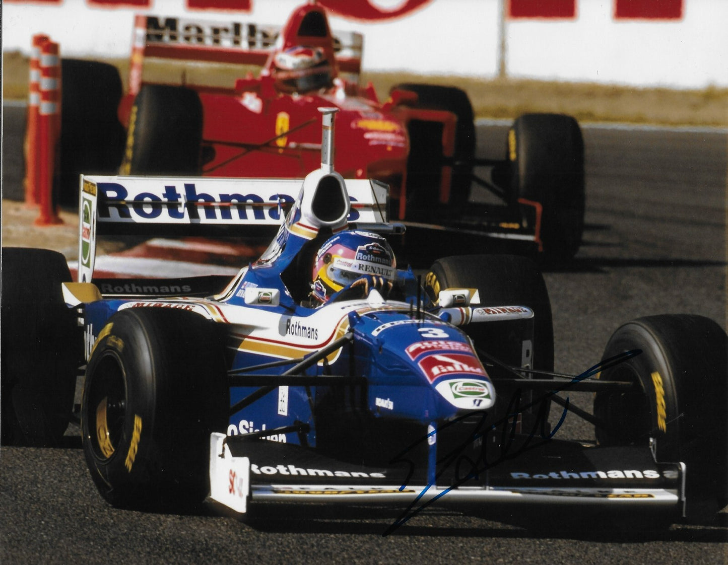 Signed Jacques Villeneuve Formula 1 Racing Autographed 8x10 Photo #8 Original