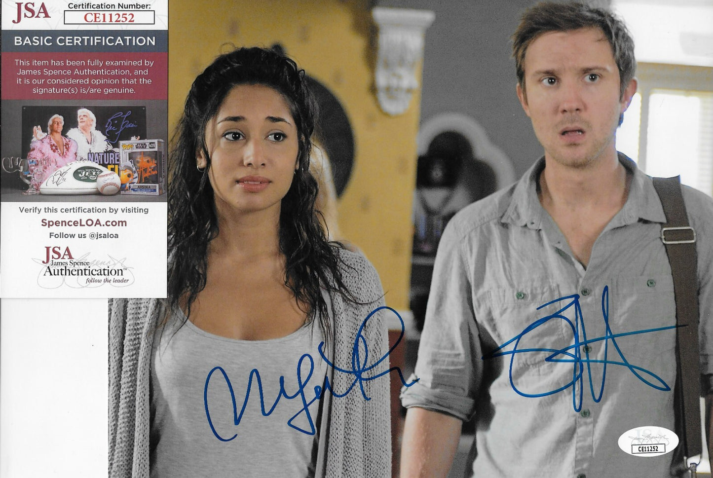 Signed Meaghan Rath Sam Huntington Being Human 8x10 Photo w JSA Authentication