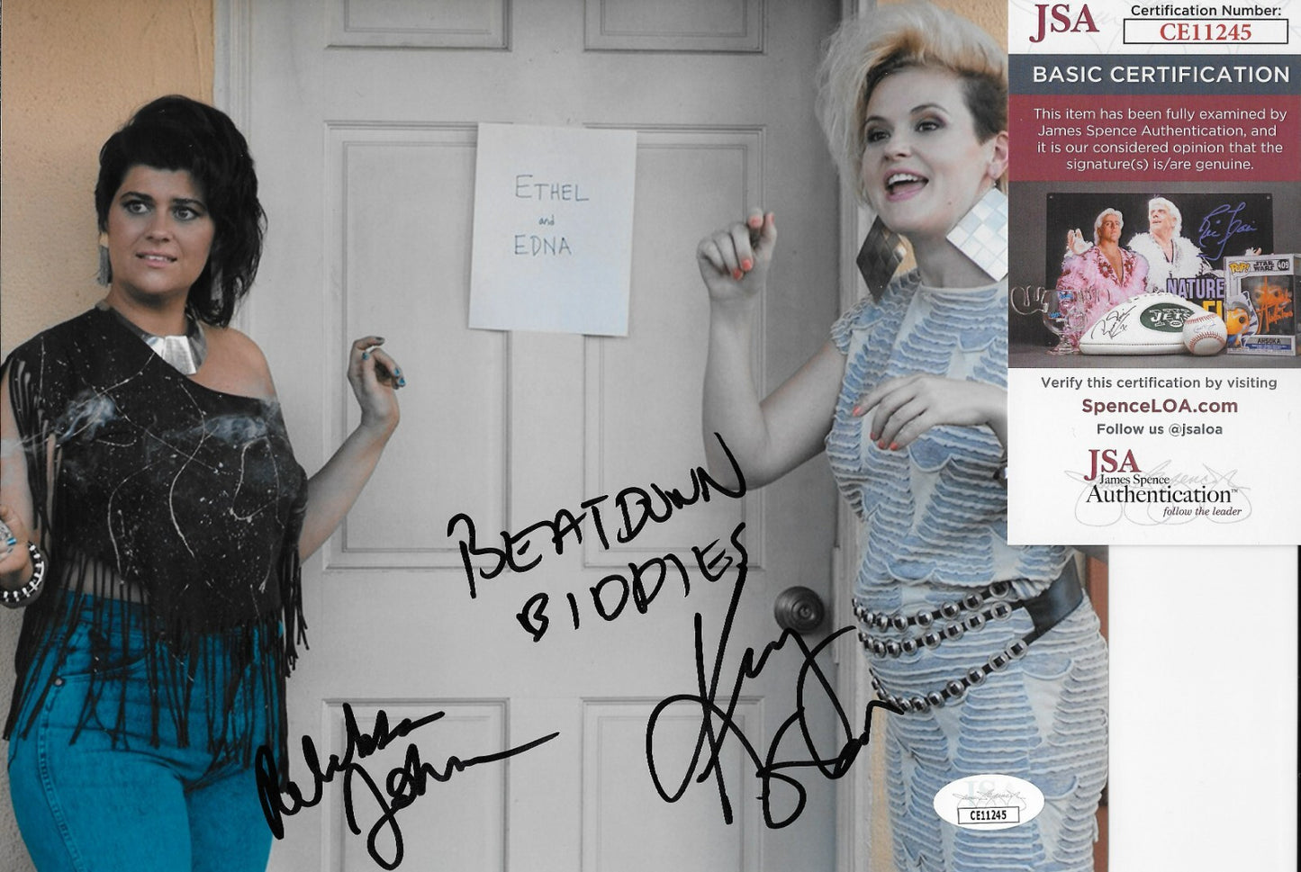 Signed Rebekka Johnson Kimmy Gatewood Glow 8x10 Photo with JSA Authentication
